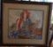 Framed and Double Matted Painting Signed Velma