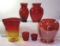 Assorted Glassware: Vintage Anchor Hocking Ruby 6