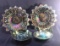 Assorted Vintage Iridescent Carnival Glass: (2)