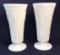 Pair of Indiana White Milk Glass Colony Harvest