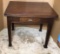 Antique Oak One-Drawer Desk--36