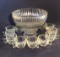 Jeannette Glass National Ribbed Punch Bowl with
