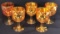 Assorted Vintage Marigold Iridescent Carnival