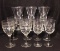 (3) Sets of Crystal Stemware:  Set of (6) Water