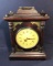 Brass and Wood Design Quartz Mantle Clock