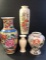 Assorted Vases: 10 3/4 in. Oriental Vase with