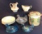 Crown Potteries Small Pitcher, Gravy Boat, and
