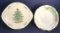 Spode Christmas Tree Handled Round Serving