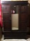 Antique Oak Wardrobe with Carved and Applied