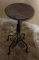 Antique Wrought Iron and Wooden Stool--Seat