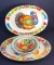 Assorted Enamel Ware: (2) Platters and (2) Bowls