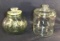 (2) Glass Storage Canisters