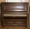 Antique Chas M Stieff Upright Piano, Carved