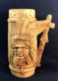 Native American Design Ceramic Vase