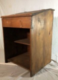 Hand Made Pine Slant Top Stand with Hinged