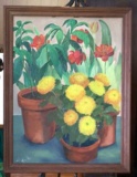 Framed Painting Signed Velma Baxley -  20 1/2’’ x