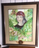 Framed Painting “Mayan Lady Chi Jones’’ by Velma