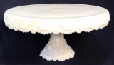 Vintage Westmoreland Old Quilt Milk Glass Footed