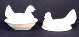 Vintage Indiana Glass White Milk Glass Hen on