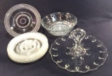 Manhattan Pattern Serving Bowl; Indiana Glass