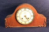 Junghans Art Deco Mantle Clock, Cherry Finish,