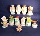 (11) Assorted Bird and Angel Figurines and Bells