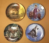 (4) Collector Plates: Bradford Exchange “Grey