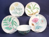 (4) Decorative Plates, 7 3/4 in., (Two have tiny