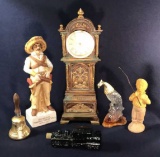 Decorative Quartz Mantel Clock (not working);