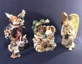 (4) Angel Figurines (Resin)