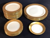 Set of 21 Paul Muller Gold Encrusted Dishes: 4 -