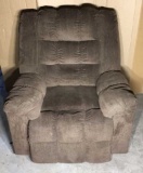 Brown Fabric Rocker Recliner