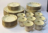 43 Pc. Set Noritake Normandy: 8 Dinner Plates, 7