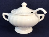 Vintage USA 665 White Ironstone Soup Tureen with