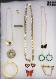Assorted Signed and Unsigned Costume Jewelry