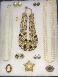 Assorted Signed and Unsigned Costume Jewelry