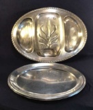 Tree of Life Silverplate 21 in. Divided Tray and
