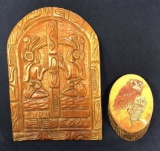 Wood Carving from Guatemala, 16 in. Tall x 11