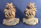 Pair of Bron Met ‘A Galleon in the Time of