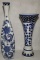 (2) Blue & White Porcelain Items
