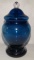 Blown Glass Jar w/Lid 13