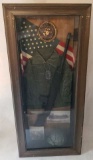 Marine Corp Decorative Shadow Box w/Hangers