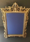 Stand Up Mirror w/Gold Frame