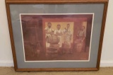 Framed & Matted Print of Fred Miller Brewing Co