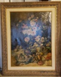 Framed Painting on Canvas Signed Robbins
