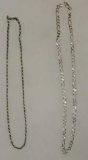 (2) Sterling Silver Chains: 16