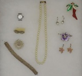 Assorted Vintage & Modern Costume Jewelry
