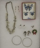 Assorted Costume Jewelry: Sarah Coventry, Pakula,