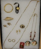 Assorted Costume Jewelry: Trifari, Nine West,