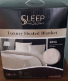 King Heated Blanket- Cream (New in Box)